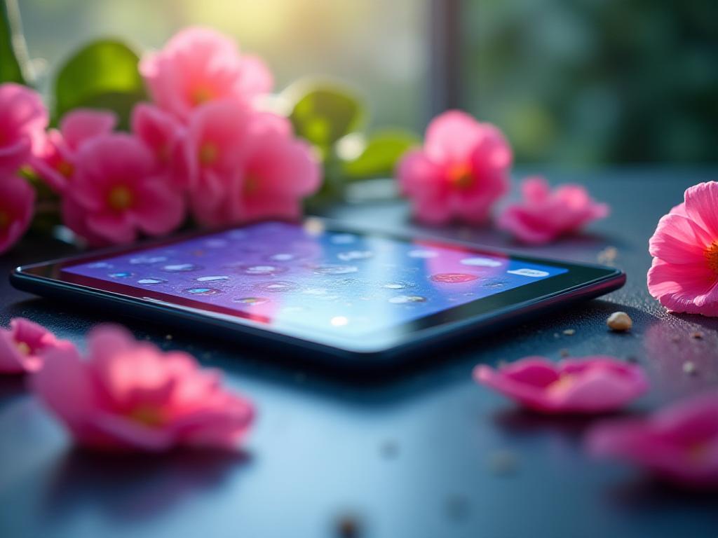 Secure data management and floral elements